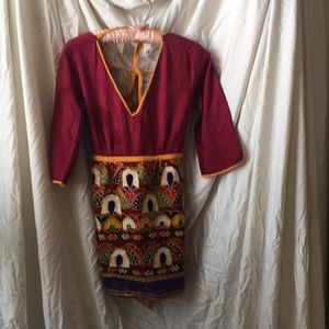 Vintage backless tunic top -authentic hippie chic